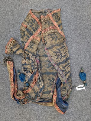 Lot 412 - Asian. A collection of embroidered and woven textiles, 19th-early 20th century