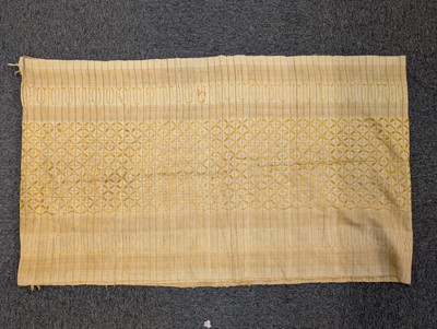 Lot 412 - Asian. A collection of embroidered and woven textiles, 19th-early 20th century