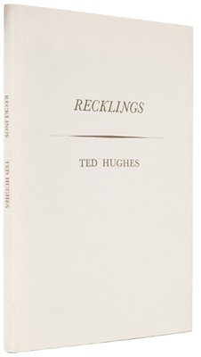 Lot 616 - Hughes (Ted). Recklings, 1st edition, signed, London: Turret Books, 1966