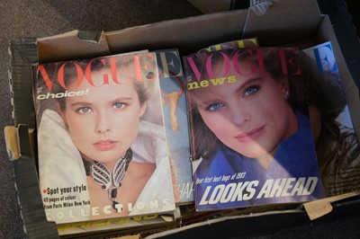 Lot 285 - Vogue. A collection of Vogue magazine, 1970-2005, approximately 240 issues