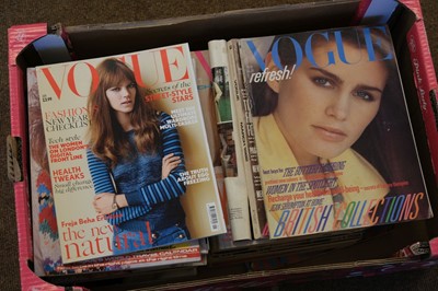 Lot 285 - Vogue. A collection of Vogue magazine, 1970-2005, approximately 240 issues