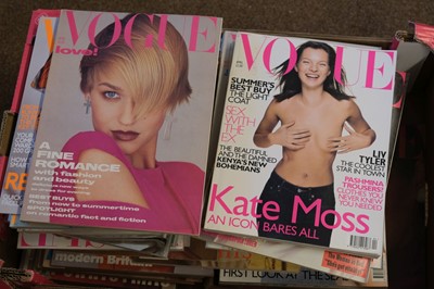 Lot 285 - Vogue. A collection of Vogue magazine, 1970-2005, approximately 240 issues