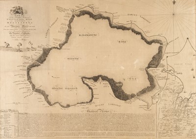 Lot 101 - Huntingdonshire. Bodger (John), A Chart of the Beautiful Fishery of Whittlesea Mere..., 1786