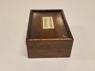 Lot 362 - Alphabet. A Spelling Alphabet, circa 1810, 75 carved bone upper case letters