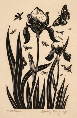 Lot 407 - Gibbings (Robert John, 1889-1958). Iris and insects, 1938