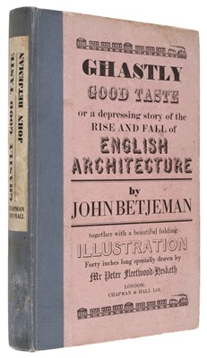 Lot 549 - Betjeman (John). Ghastly Good Taste, 1st edition, 1933