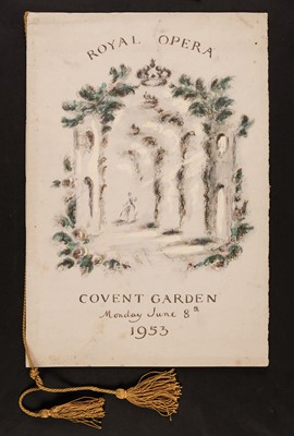 Lot 247 - Britten (Benjamin, 1913–1976). ‘Gloriana’. Gala programme for the Coronation of Queen Elizabeth II