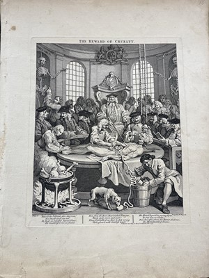 Lot 47 - Hogarth (1697-1764). The Four Stages of Cruelty, 1751