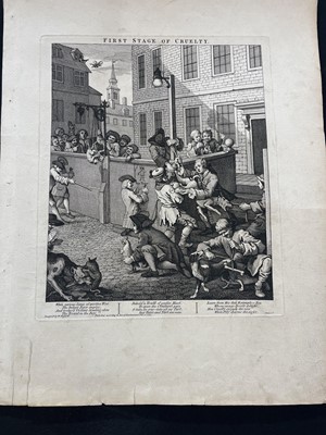 Lot 47 - Hogarth (1697-1764). The Four Stages of Cruelty, 1751