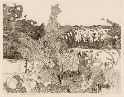 Lot 449 - Gross (Anthony, 1905-1984). Landscape with Praying Mantis