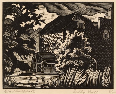 Lot 394 - White (Ethelbert, 1891-1972). Netley Mill, wood engraving on paper