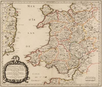 Lot 134 - Wales. Sanson (Nicolas), Principaute de Galles..., Paris: 1658