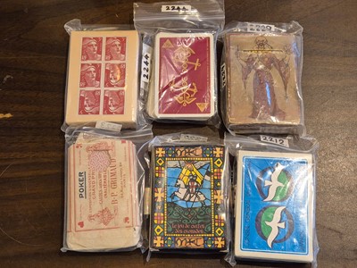 Lot 398 - French playing cards. Cartes à Rire, Jeu des Journaux, circa 1819, & 123 others, French & German