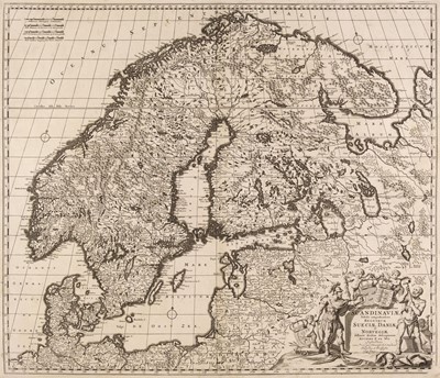 Lot 121 - Scandinavia. De Wit (Frederick). Four engraved maps, Amsterdam, circa 1690