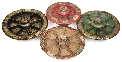 Lot 410 - Table Game. A small group of 8 Pope Joans, revolving staking boards, 19th century and later