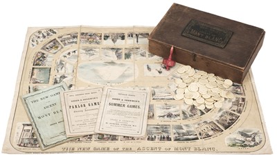 Lot 406 - Mont Blanc game. The New Game of the Ascent of Mont Blanc, 2nd edition, circa 1861