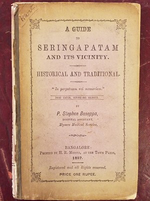 Lot 3 - Basappa (P. Stephen). A Guide to Seringapatam, 1897