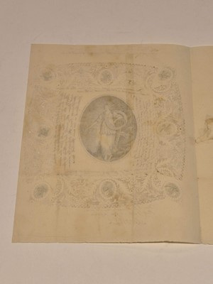 Lot 413 - Valentine. A Regency illustrated love letter addressed to Miss S.[arah] Corney, February 14th 1801