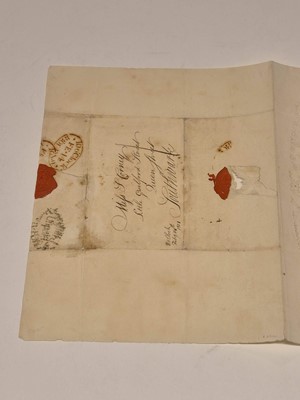 Lot 413 - Valentine. A Regency illustrated love letter addressed to Miss S.[arah] Corney, February 14th 1801