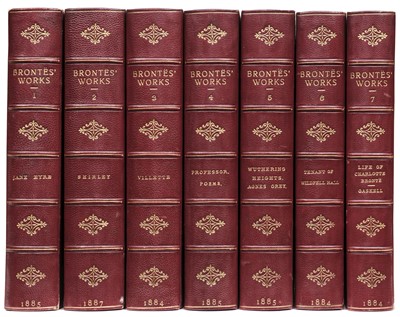 Lot 255 - Brontë (Charlotte). Life and Works of Charlotte Brontë and Her Sisters, 7 volumes, London: Smith, Elder, & Co., 1885