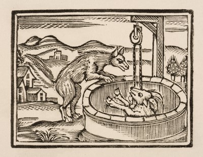 Lot 67 - Aesop's Fables. The Fox & Goat, late 18th-century