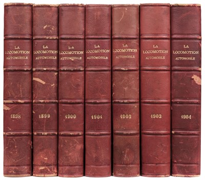 Lot 272 - La Locomotion Automobile. Seven volumes, 1898 - 1904