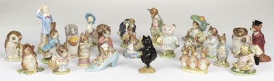 Lot 377 - Beswick. Duchess with Flowers, Beatrix Potter, with gold oval backstamp (BP-2), issued 1955-1967