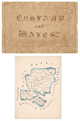 Lot 110 - Manuscript County Maps. 47 Manuscript Maps of English and Welsh Counties, circa 1850