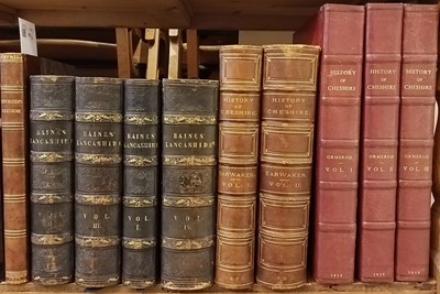 Lot 43 - Ormerod (George). The History of the County Palatine and City of Chester, 3 volumes, 1819