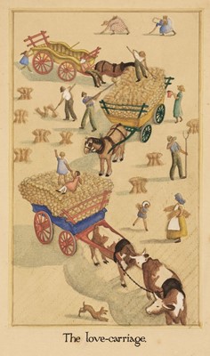 Lot 490 - Original Illustration. The Love-Carriage, circa 1930, original watercolour