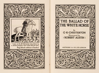 Lot 557 - Chesterton (Gilbert Keith, 1874-1936). The Ballad of the White Horse...