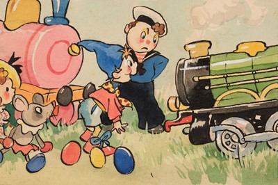 Lot 503 - Beek (Harmsen Van Der, 1897-1953). Two Original Illustrations, from Noddy, circa 1952