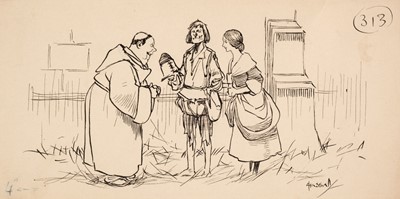 Lot 481 - Hassall (John, 1868-1948). 7 Original illustrations from Mother Goose's Nursery Rhymes, circa 1909