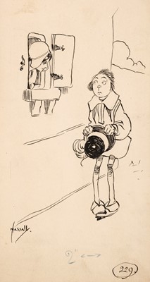 Lot 481 - Hassall (John, 1868-1948). 7 Original illustrations from Mother Goose's Nursery Rhymes, circa 1909