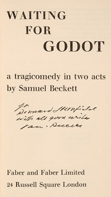 Lot 547 - Beckett (Samuel). Waiting for Godot..., 1957..., and 2 others, each signed