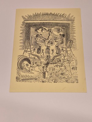 Lot 721 - Spencer (Gilbert, 1892-1979). A group of five Christmas cards, circa 1930-1935..., and others