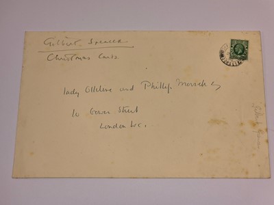 Lot 721 - Spencer (Gilbert, 1892-1979). A group of five Christmas cards, circa 1930-1935..., and others
