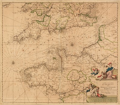 Lot 127 - South of England. Four Sea Charts, late 17th & early 18th-century