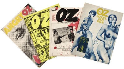 Lot 687 - Oz Magazine. A broken run of 23 issues of the London edition, privately printed, 1967-73