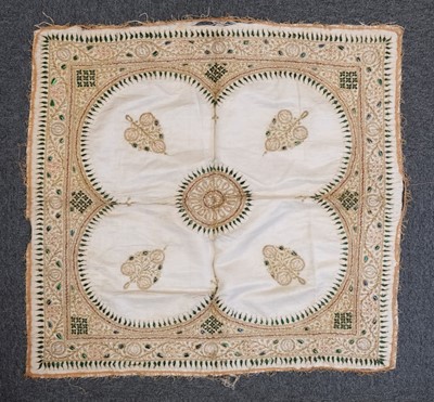 Lot 562 - Mezzaro. A 19th century Italian panel, & other textiles