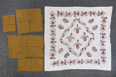 Lot 562 - Mezzaro. A 19th century Italian panel, & other textiles