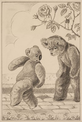 Lot 494 - Burroughes (Dorothy, 1983-1962). 3 Original illustrations, for The Bear Bus trilogy, circa 1942