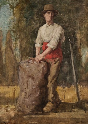 Lot 212 - Lee Hankey (William, 1859-1962). Labourer with a sack