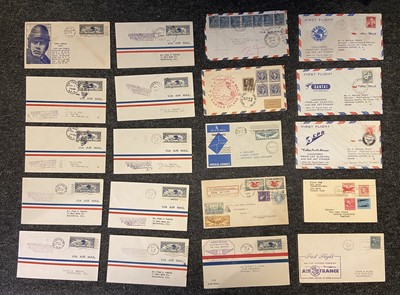 Lot 161 - Airmail. U.S.A. Airmail Covers, 1911-87