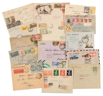 Lot 151 - Airmail. Collection of Europe and South America airmails, 1931-71