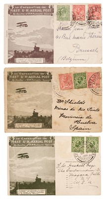 Lot 163 - Airmails. London to Windsor Flight to Overseas Destinations, 1911