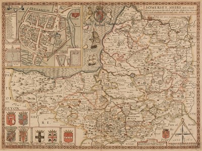 Lot 96 - Somerset. Speed (John), Somerset-Shire described..., 1676