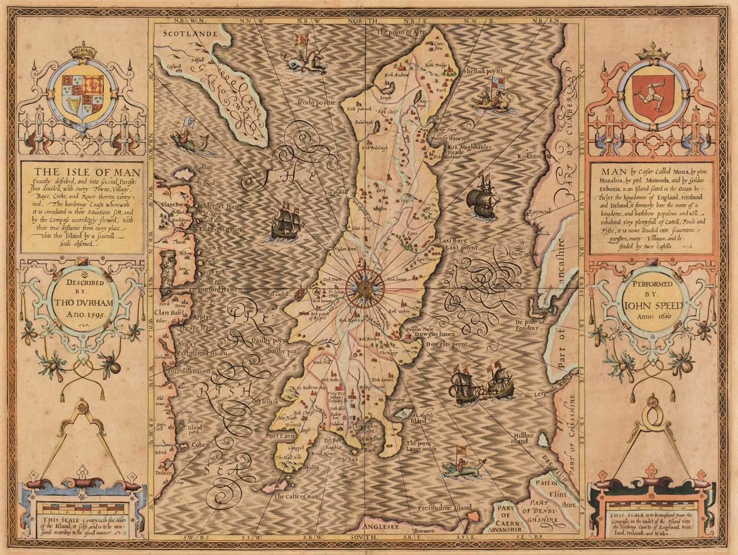 Lot 7 - Isle of Man. Speed (John), The Isle of Man, 1st edition, 1611