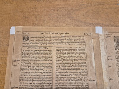 Lot 7 - Isle of Man. Speed (John), The Isle of Man, 1st edition, 1611