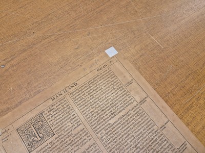Lot 7 - Isle of Man. Speed (John), The Isle of Man, 1st edition, 1611